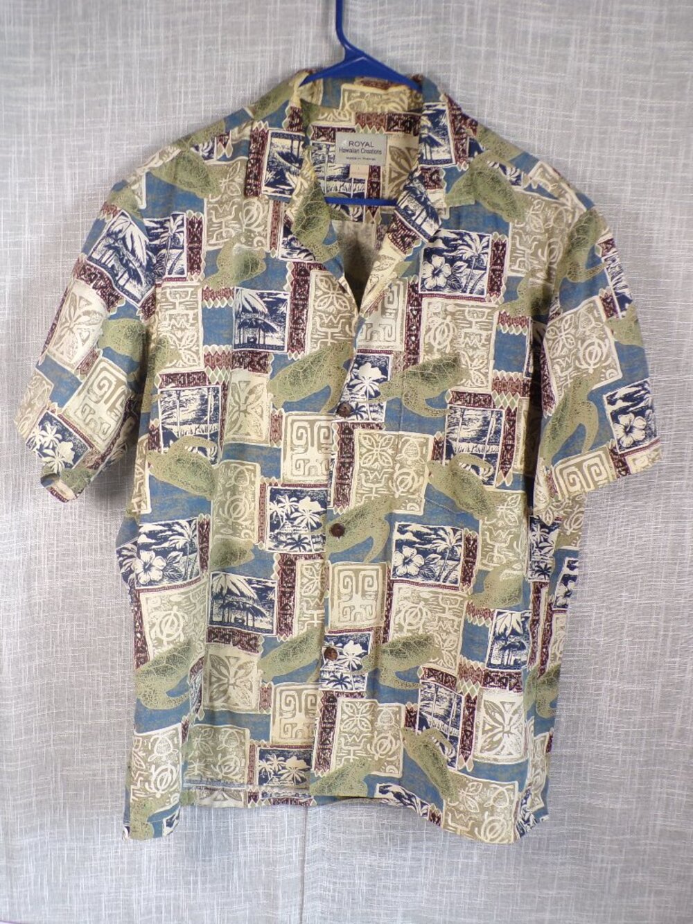 Vintage Royal Hawaiian Creations Cotton Hawaiian Camp Shirt - Men's L